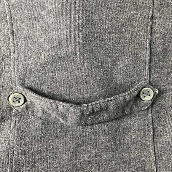 Independent Premium Sweater Jacket Women L Double Breasted Black Cotton Blend - Picture 5 of 9